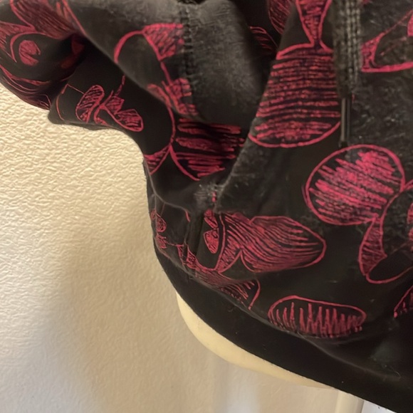 Disney zip front hoodie. Mickey Mouse sketch print. Cotton/poly. Preworn-fun! - Picture 4 of 9